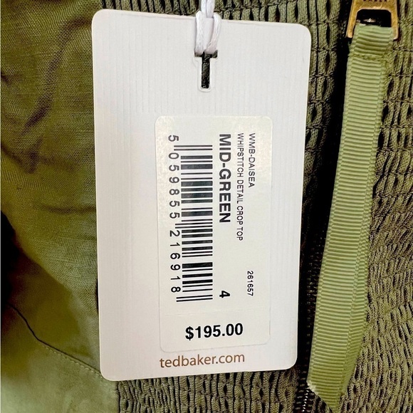 Ted Baker  London Whipstitch Detail Crop Top - Picture 4 of 6